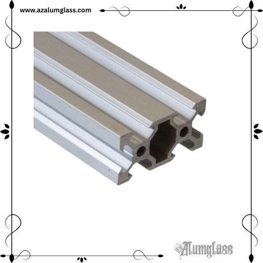 تصویر پروفیل شیاردار 20 در 40 (V-Slot) اصل مناسب سازه‌های صنعتی و CNC با کیفیت اصل تولید آلوم گلس