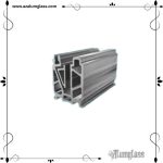تصویر پایه کامپونت ۱۵ سانت مناسب برای اتصال شیشه سکوریت، محصول آلوم گلس